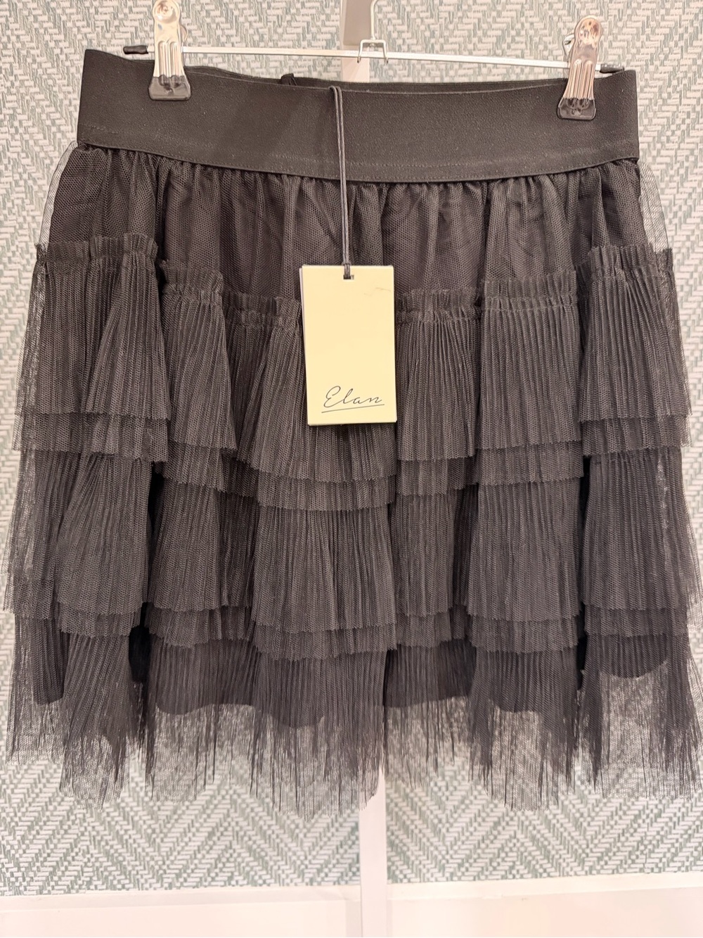 Black Layered Tulle Skirt